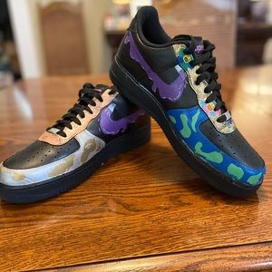 CUSTOM PAINTED DESIGNER PRINT ON AIR FORCE 1’S